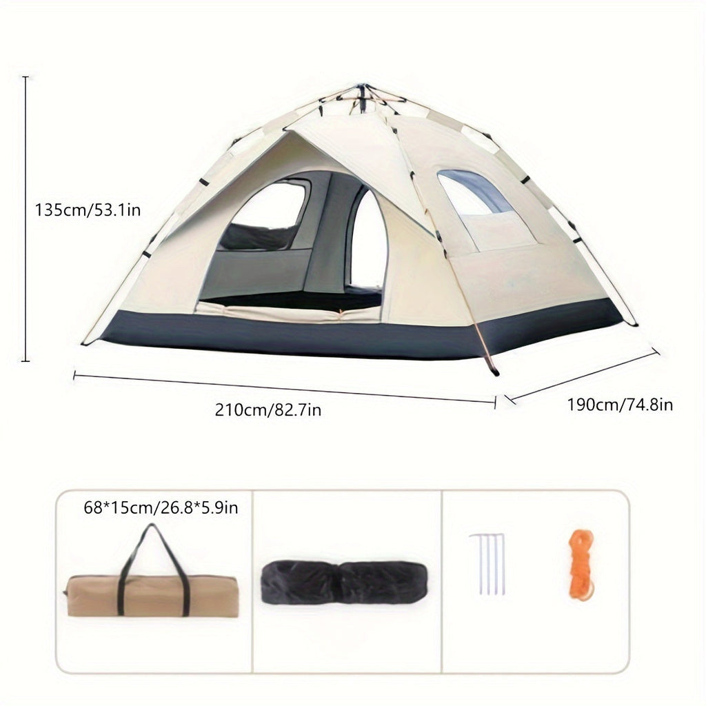 4-Person Pop-Up Tent - UV Protection - Instant Setup Camping Tent | meowbutter