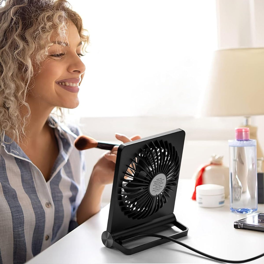 Ventilateur à pince alimenté par USB — Structure compacte et pliable, refroidissement silencieux