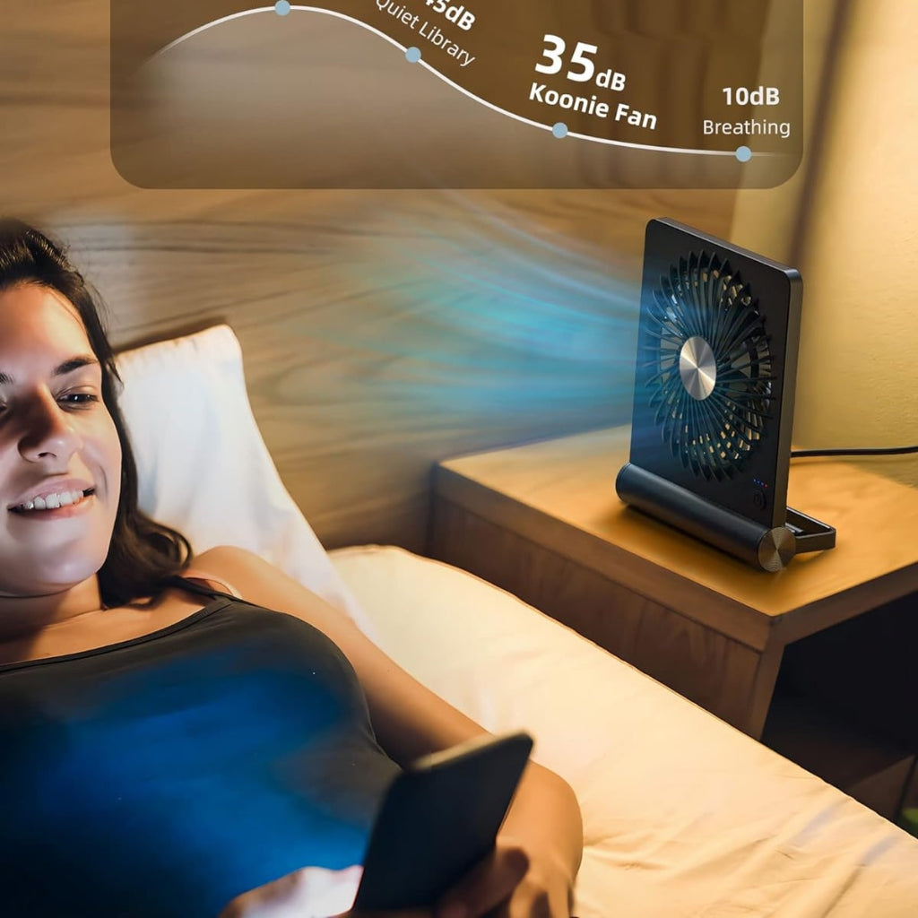 Ventilateur à pince alimenté par USB — Structure compacte et pliable, refroidissement silencieux