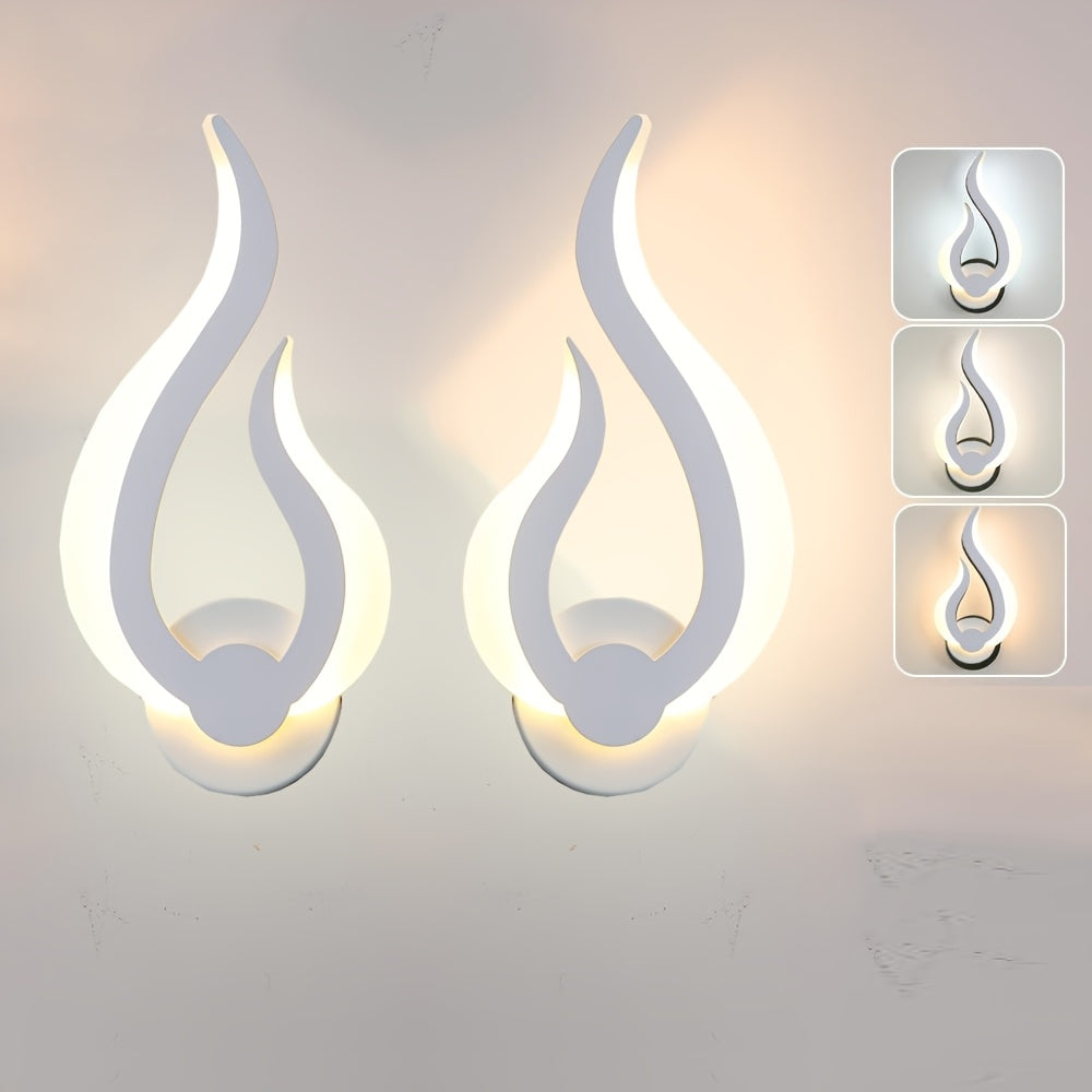 Lampada da parete LED Modern Flame | Applique da 10W luce calda | Meowbutter