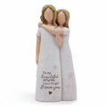 Cherished Mom and Daughter Figurine — Tabletop Embrace Sculpture