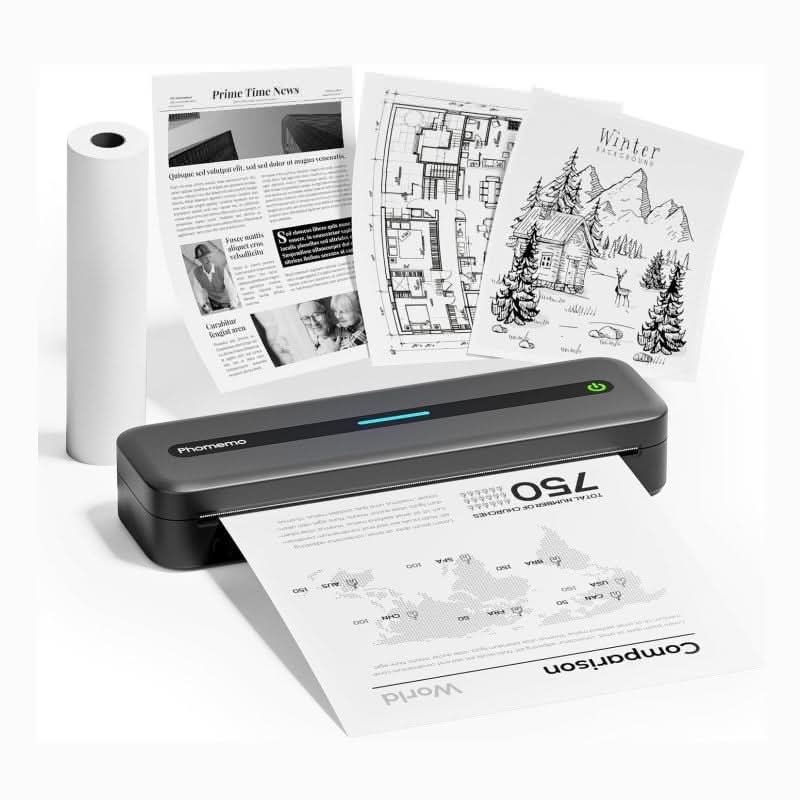 Print Anywhere, No Ink Needed – Portable Thermal Printer for Phone & Laptop
