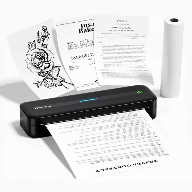 Print Anywhere, No Ink Needed – Portable Thermal Printer for Phone & Laptop