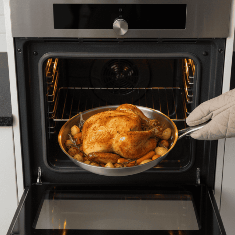 Frying Pan Stainless Steel Titanium Non Stick Cooking Pan | Meowbutter