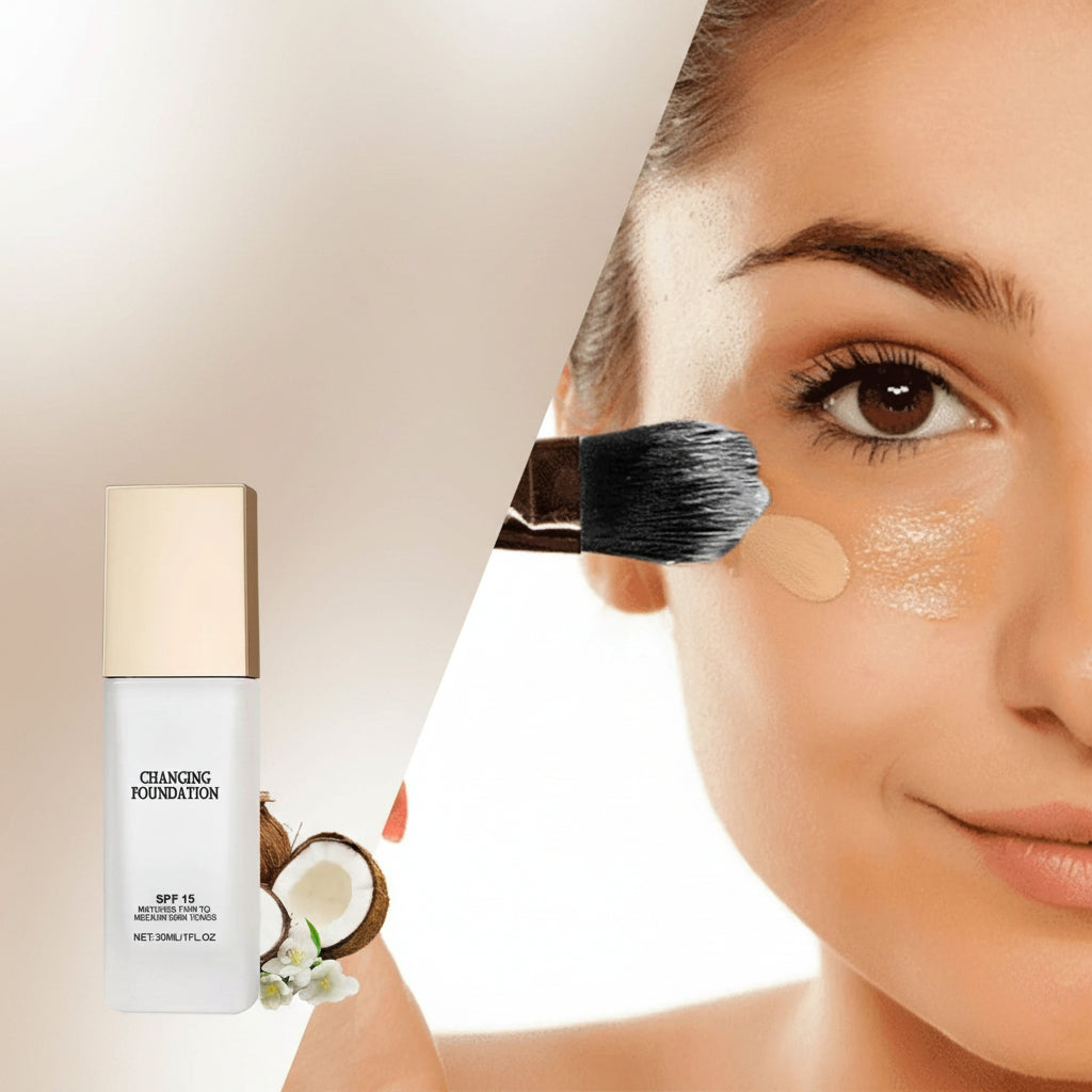 Fondotinta SPF in flacone che cambia colore | Meowbutter