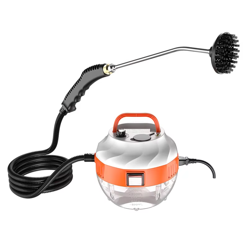 Vysokotlaký parní čistič - 2800W - Bez chemikálií - Pro kuchyň, auto a koupelnu - Oranžová a bílá | meowbutter