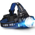 Lanterna de Cabeça LED - À Prova de Água - Zoom Ajustável - Recarregável por USB - Camping ao Ar Livre | meowbutter