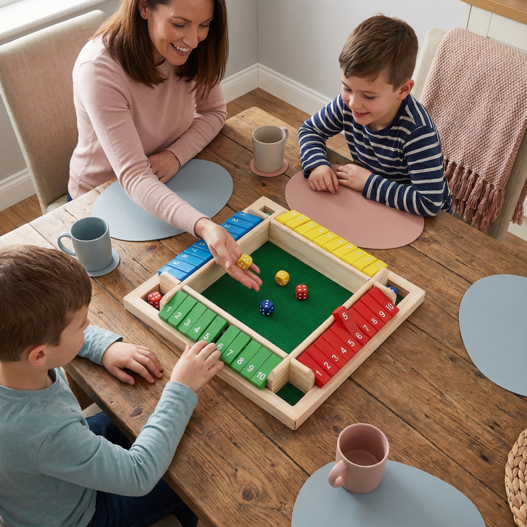 Board Game Wooden Dice Game Family Math Learning Table Game | Meowbutter