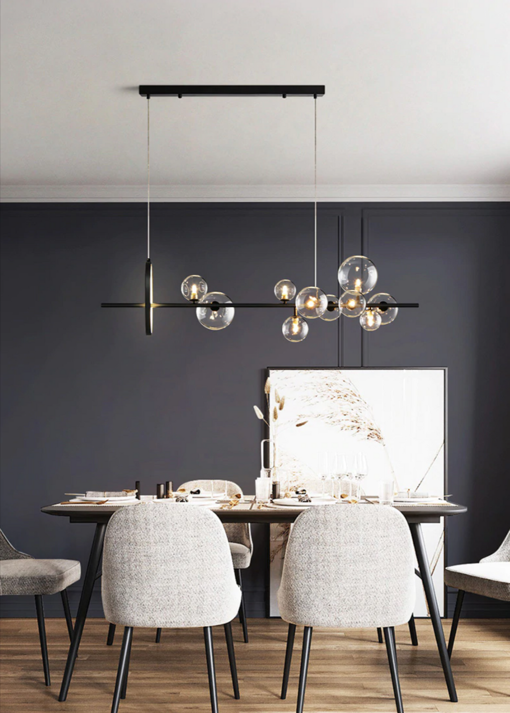 Liora Glass Bubble Chandelier | Orntli