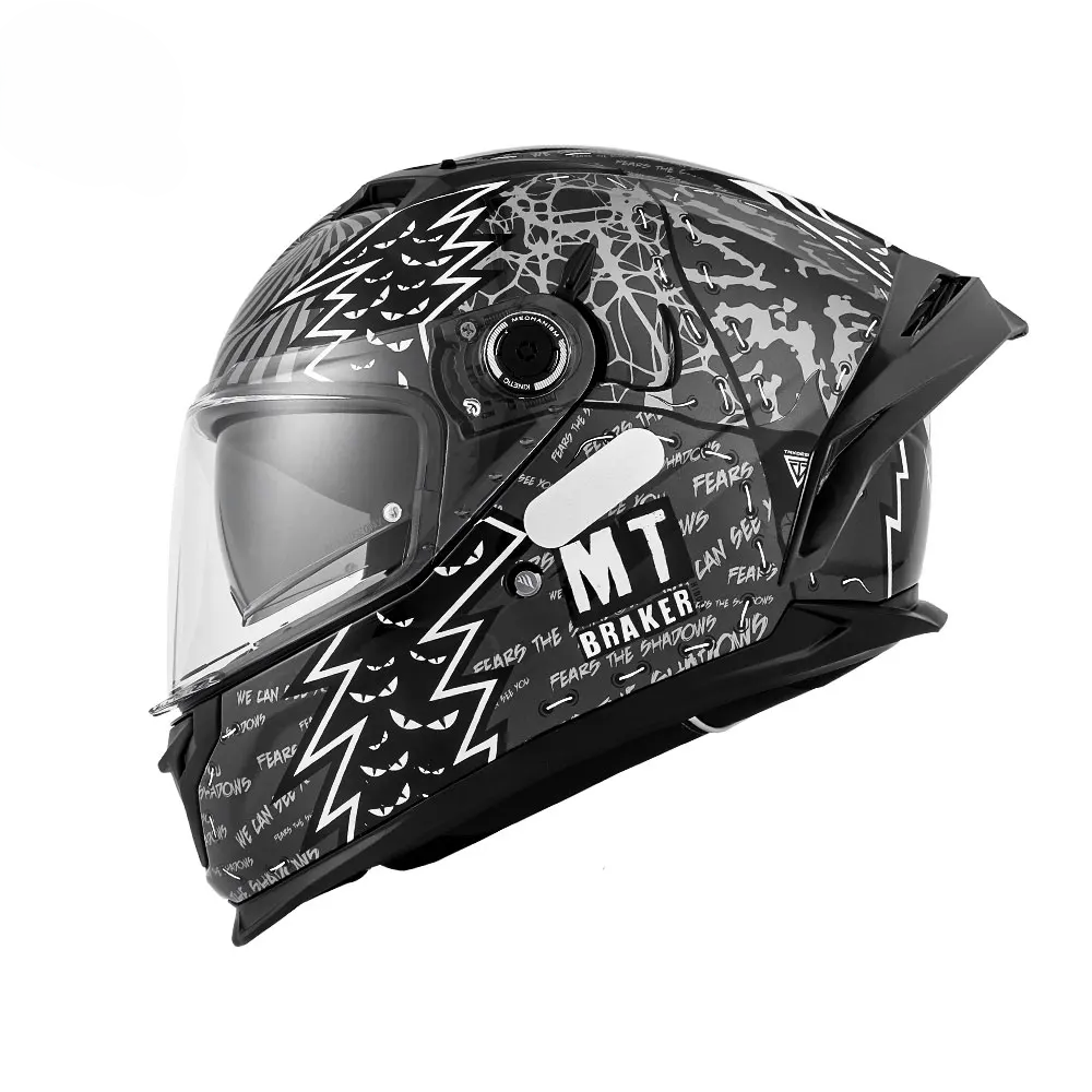 Casco Integral MT Braker SV de Doble Lente - Certificado DOT y ECE - Meowbutter