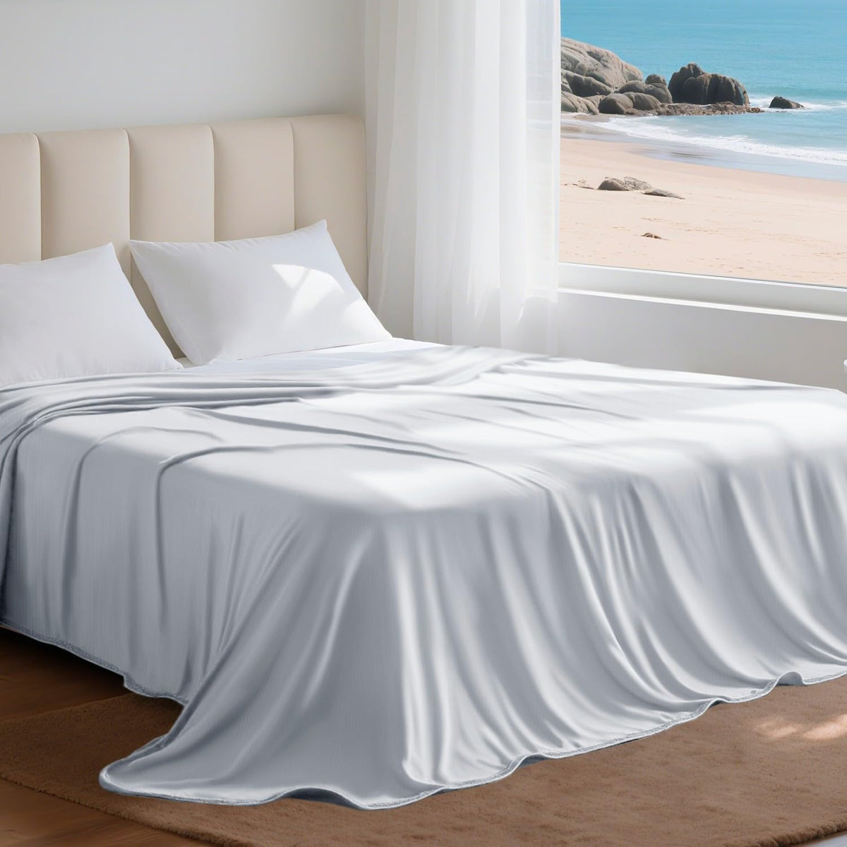 Couverture rafraîchissante grand format Queen Cool Comfort — indice de tissu Q-Max supérieur à 0.4