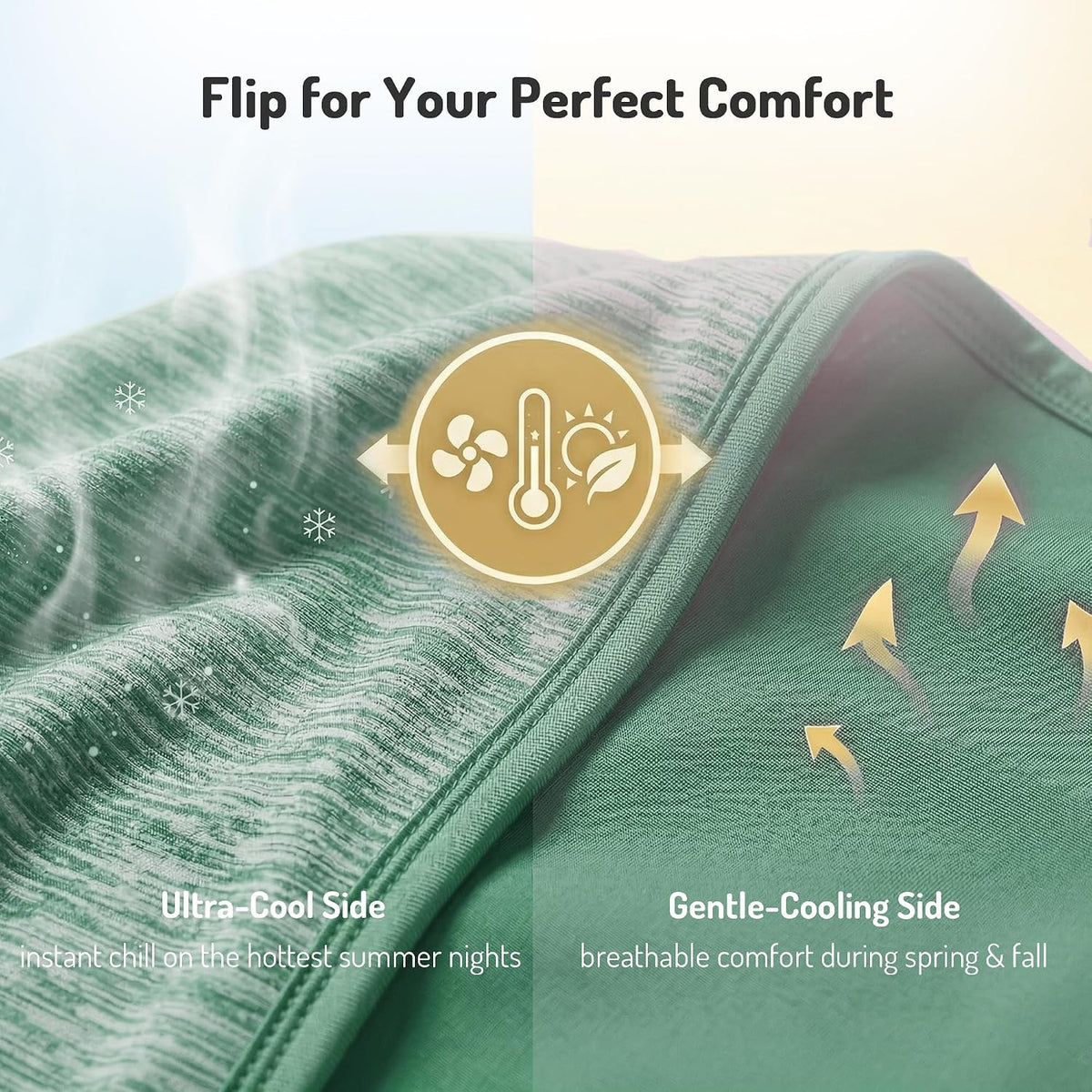 Couverture rafraîchissante grand format Queen Cool Comfort — indice de tissu Q-Max supérieur à 0.4