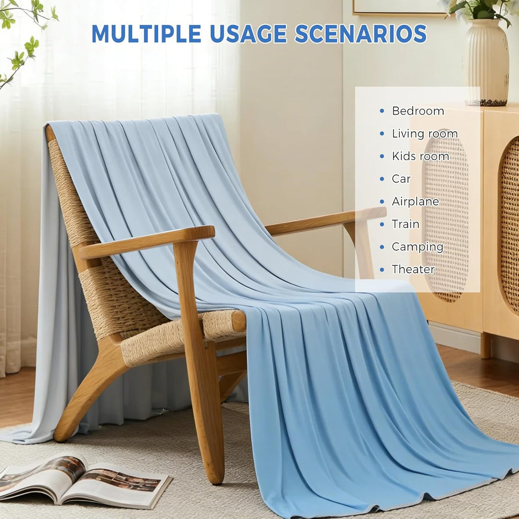 Chill Comfort Arc Chill Cooling Blanket — Lightweight, Breathable Double Layer Weave