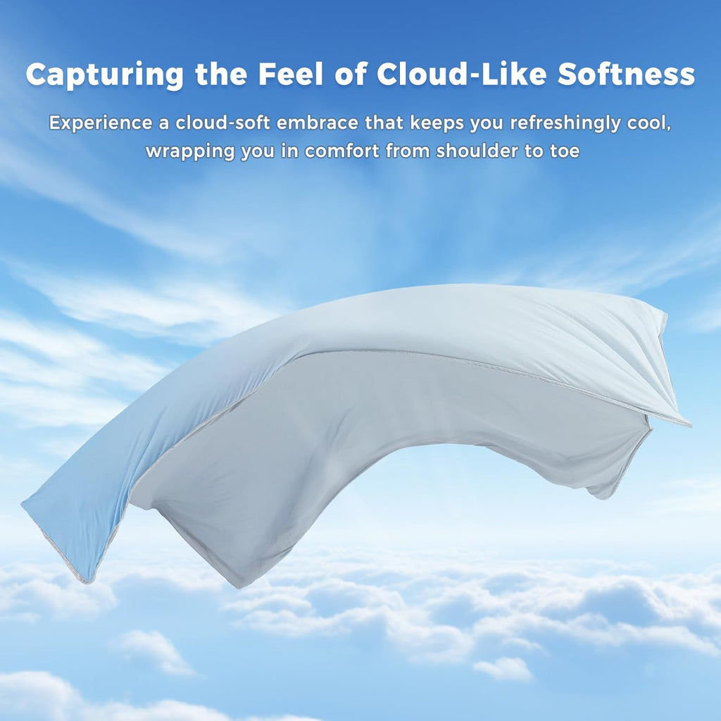 Chill Comfort Arc Chill Cooling Blanket — Lightweight, Breathable Double Layer Weave