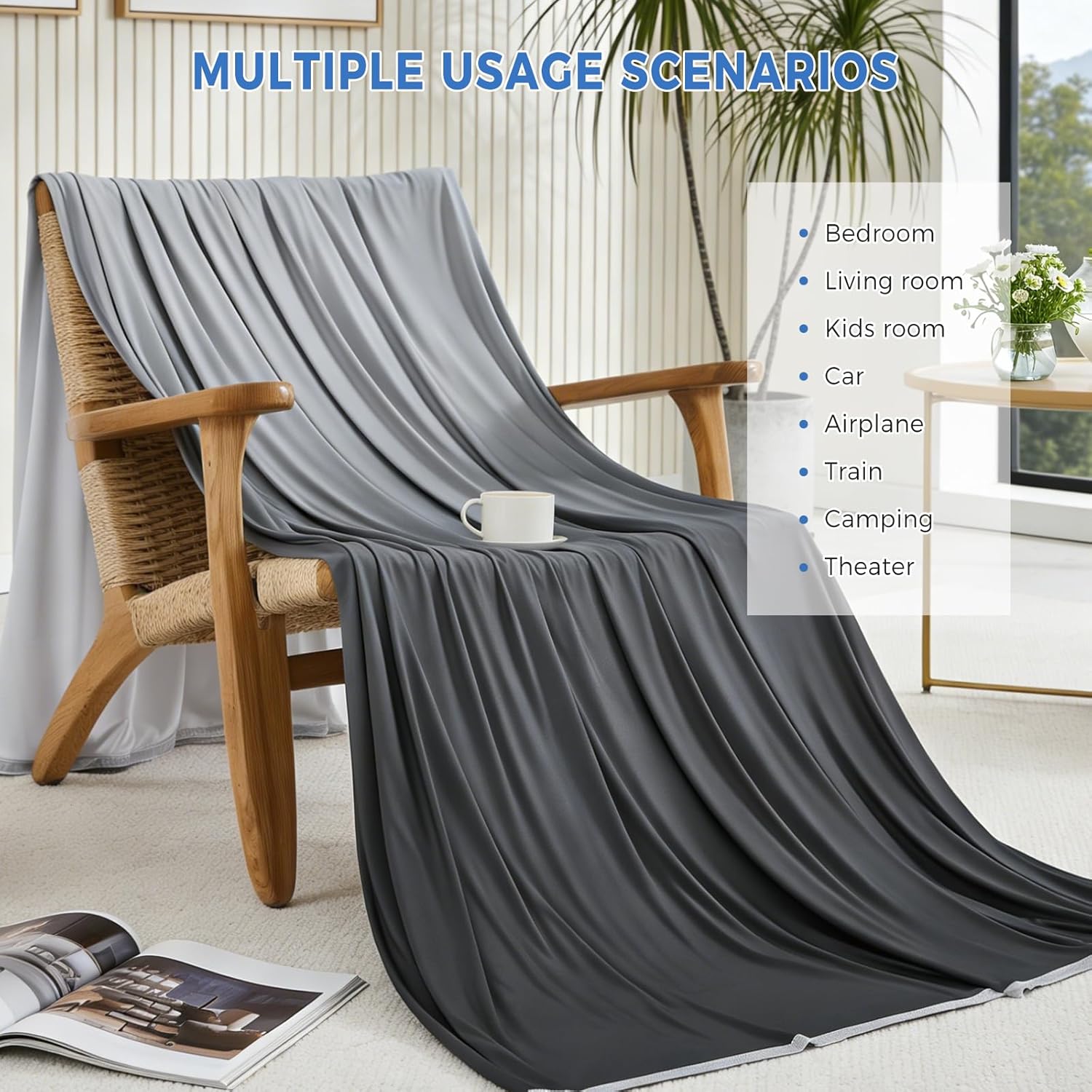 Chill Comfort Arc Chill Cooling Blanket — Lightweight, Breathable Double Layer Weave
