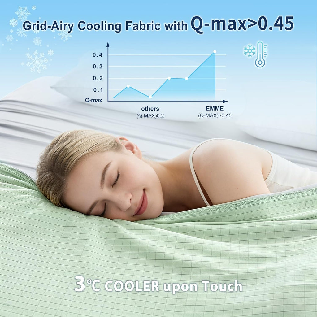 Chill Comfort Reversible Cooling Blanket — Breathable Design, Rapid Heat Extraction