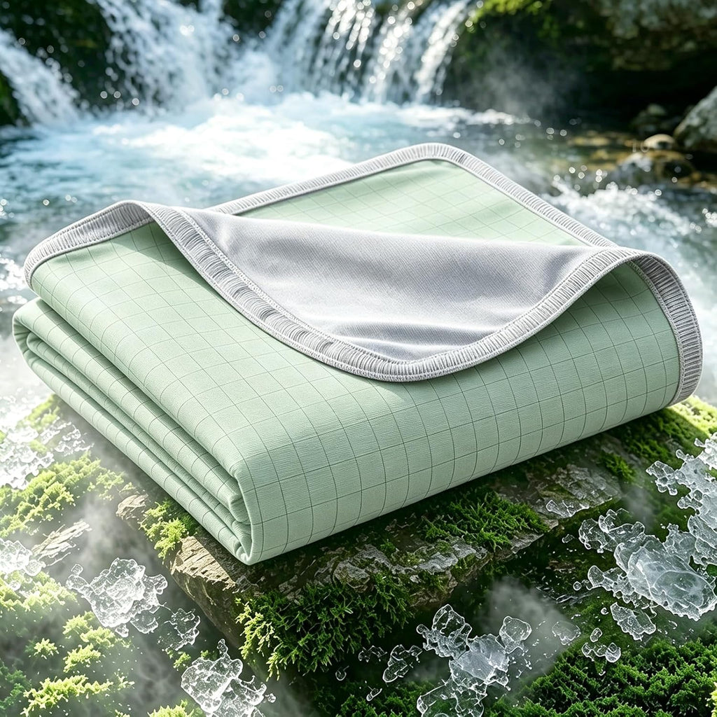 Chill Comfort Reversible Cooling Blanket — Breathable Design, Rapid Heat Extraction