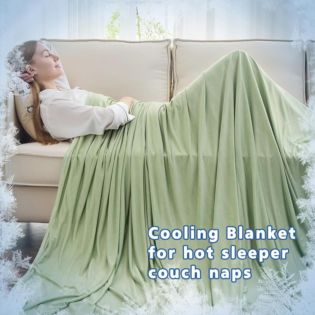 Chill Comfort Arc Chill Cooling Blanket — Lightweight, Breathable Double Layer Weave