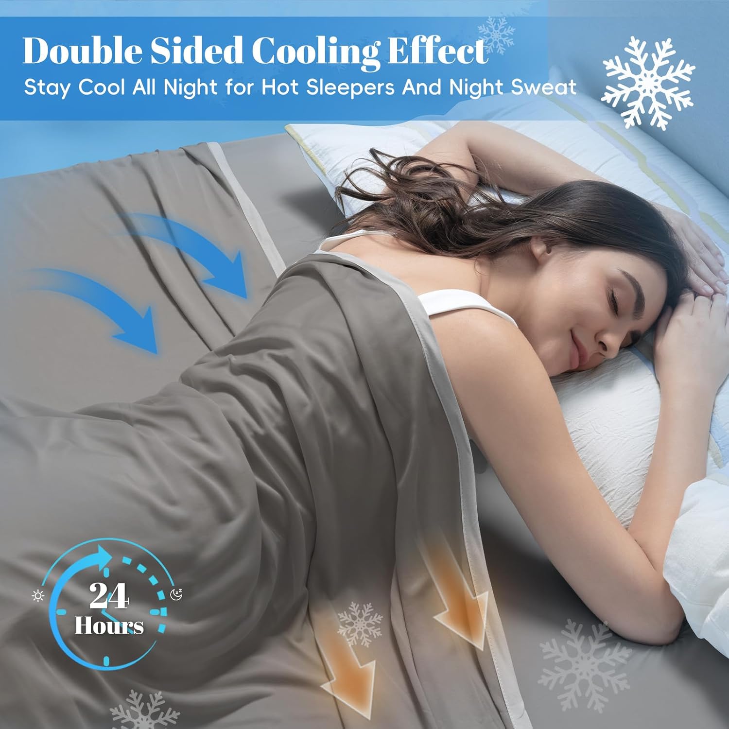 Chill Comfort Arc-Chill Tech Double-Layer Lightweight Cooling Blanket