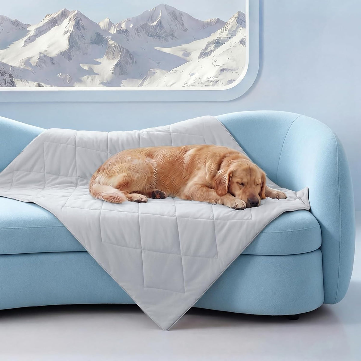 Cozy Pet Haven Kühlmatte – waschbarer Stoff, wärmeableitende Oberfläche