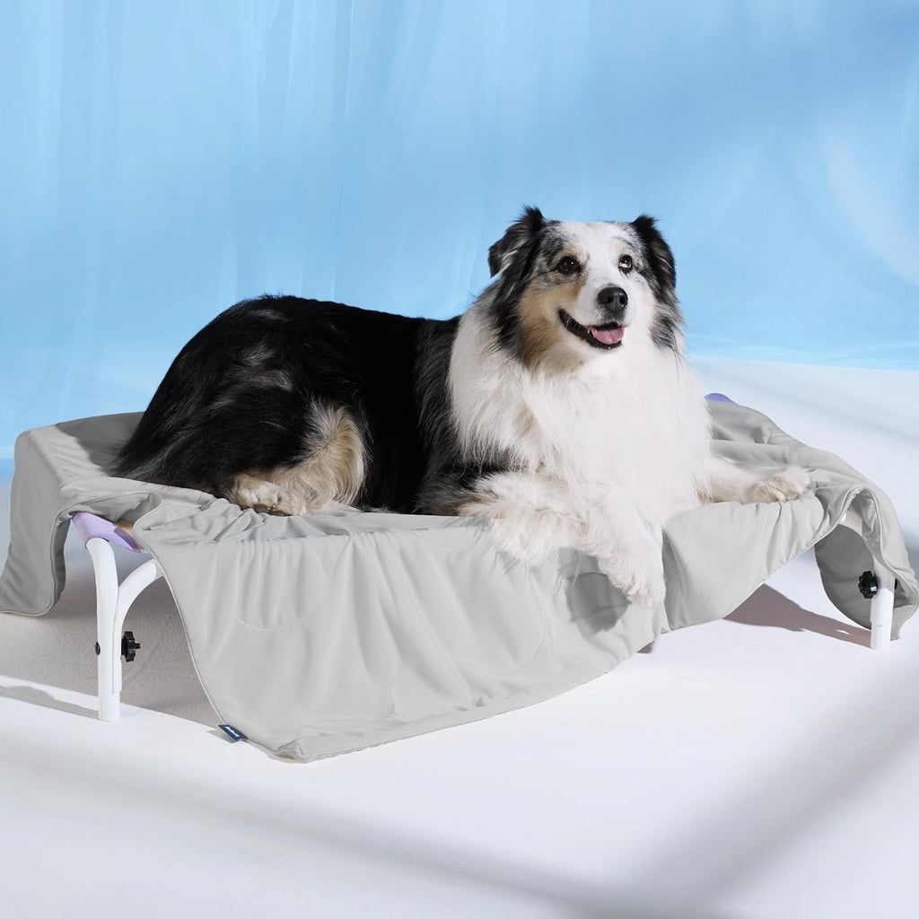 Cozy Paws stort køletæppe til hunde — åndbart fyld med luftkerne, let, vaskbart