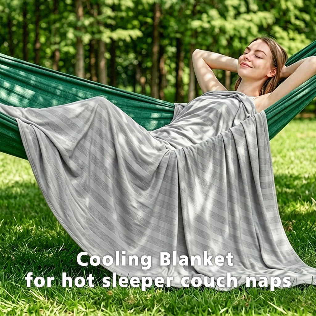 Chill Comfort Arc Chill Cooling Blanket — Lightweight, Breathable Double Layer Weave