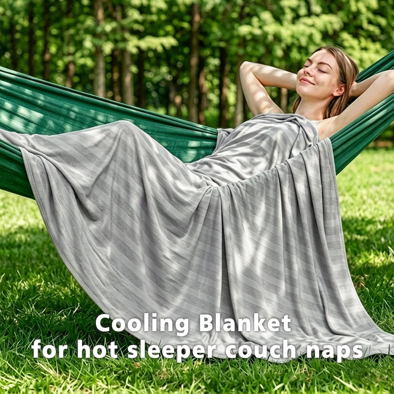 Chill Comfort Arc Chill Cooling Blanket — Lightweight, Breathable Double Layer Weave