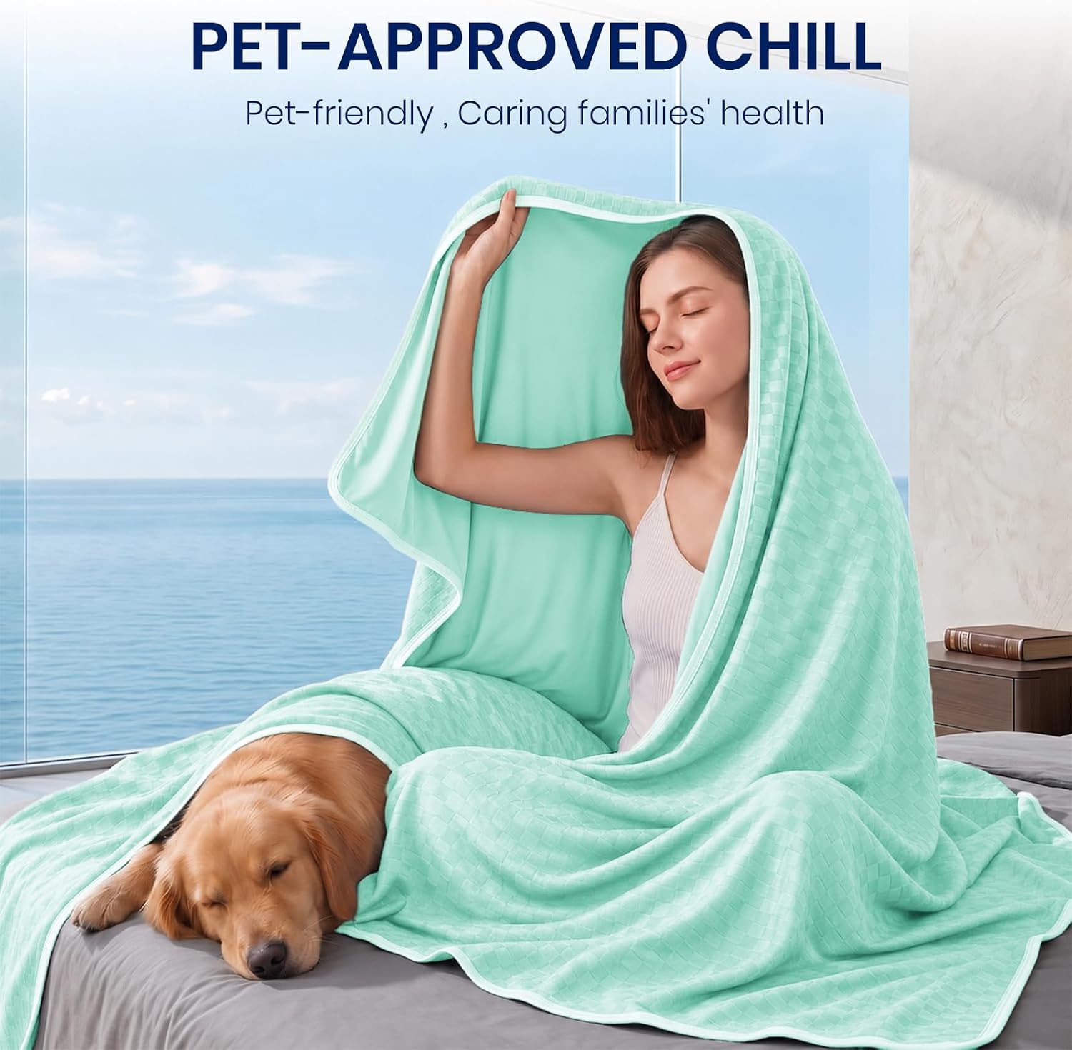Chill Comfort Arc-Chill Technology Cooling Blanket — Soft Lightweight Fabric