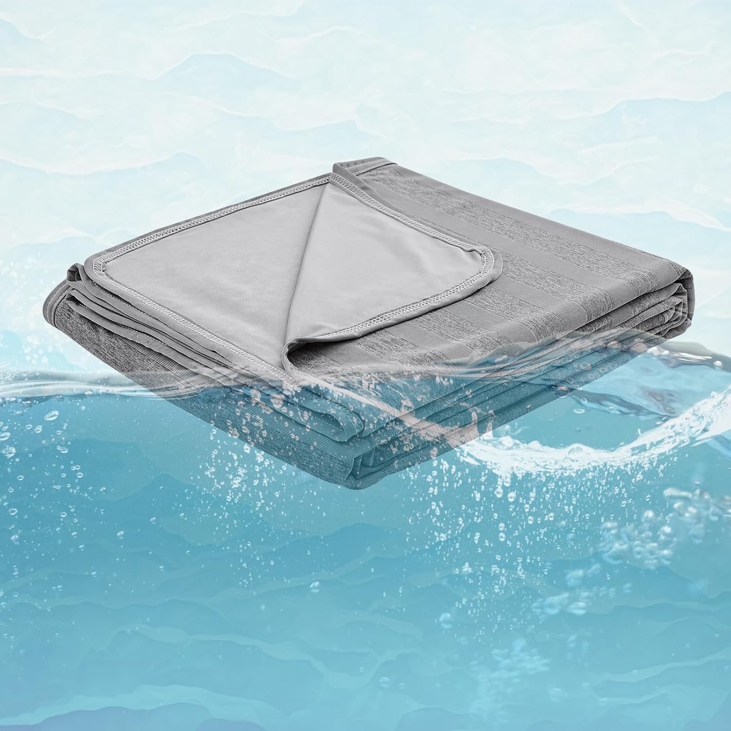 Chill Comfort Arc Chill Cooling Blanket — Lightweight, Breathable Double Layer Weave