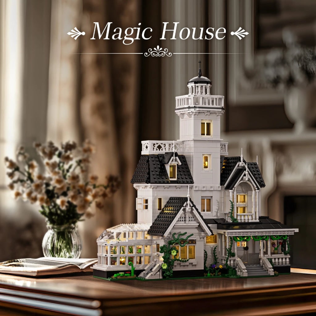 Set de construcción de ladrillos modelo Casa Embrujada de juguete para Halloween | Meowbutter