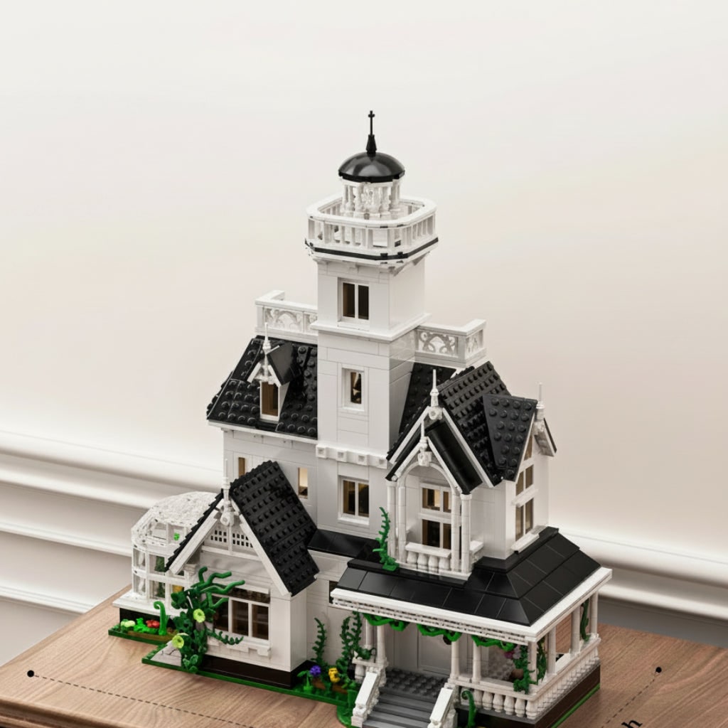 Set de construcción de ladrillos modelo Casa Embrujada de juguete para Halloween | Meowbutter