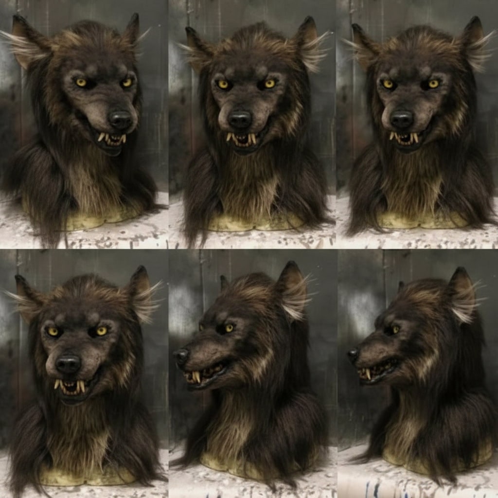 Halloween Mask Wolf Mask Horror Scary Costume | Meowbutter