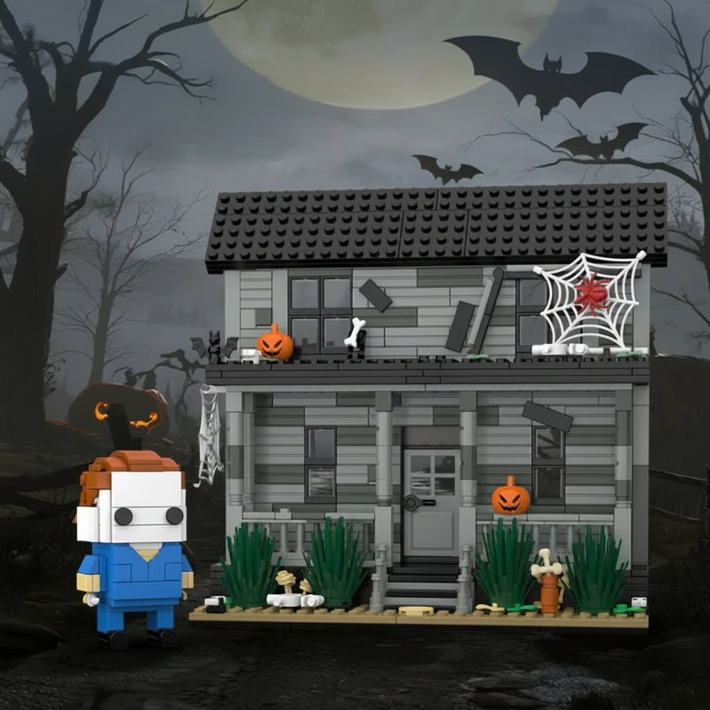 Kit de Construção Casa Assombrada de Brinquedos de Halloween | Meowbutter
