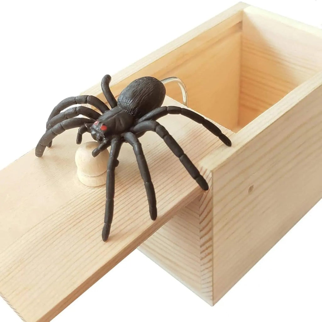 Halloween-Spielzeug Streich Spinnenbox Spaß Trick Dekoration | Meowbutter