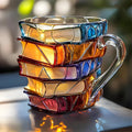 Harzbecher – handgefertigtes 3D-Buchdesign – originelle Kaffee- und Teetasse | meowbutter