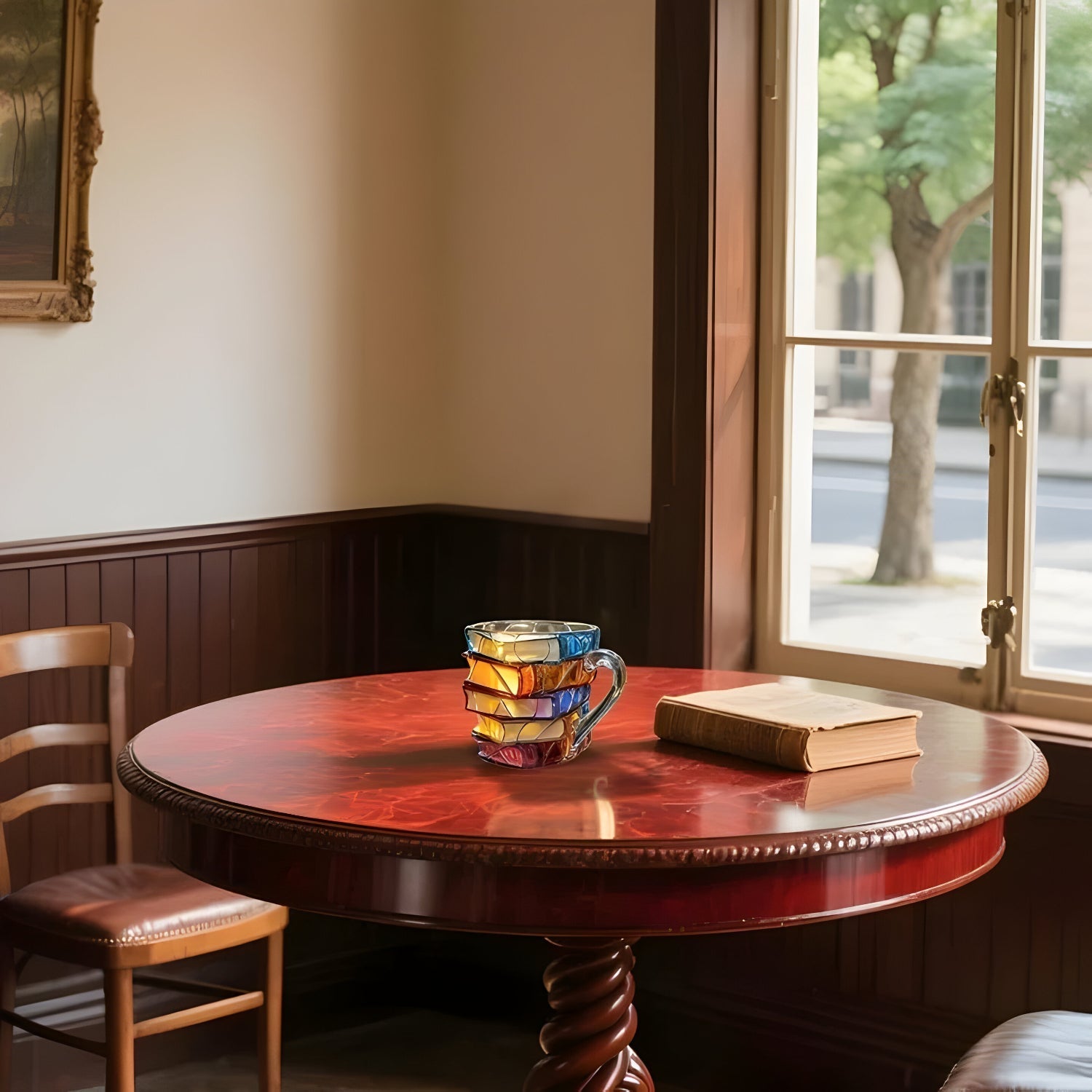 Harzbecher – handgefertigtes 3D-Buchdesign – originelle Kaffee- und Teetasse | meowbutter