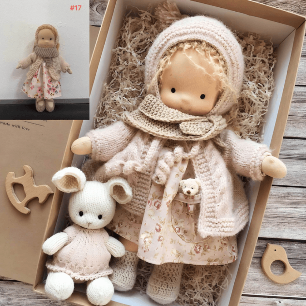 Muñeca de juguete para niños, muñeca de bebé de peluche y juguete compañero | Meowbutter