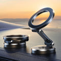 Magnetic Car Phone Holder - 360 Degree Rotating - Foldable - Zinc Alloy & ABS - Universal Fit | meowbutter