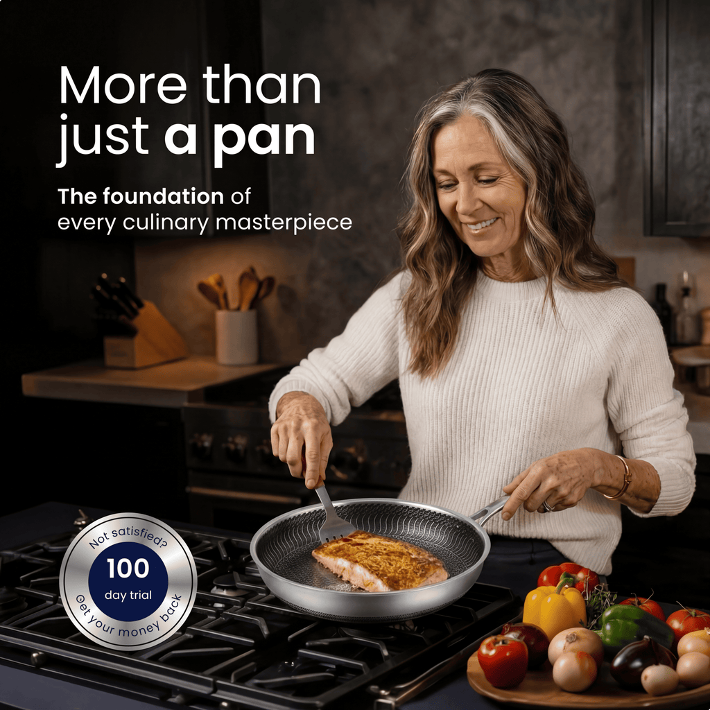 Premium Pure Titanium Non-Stick Pan for Clean Cooking and Lifetime Durability