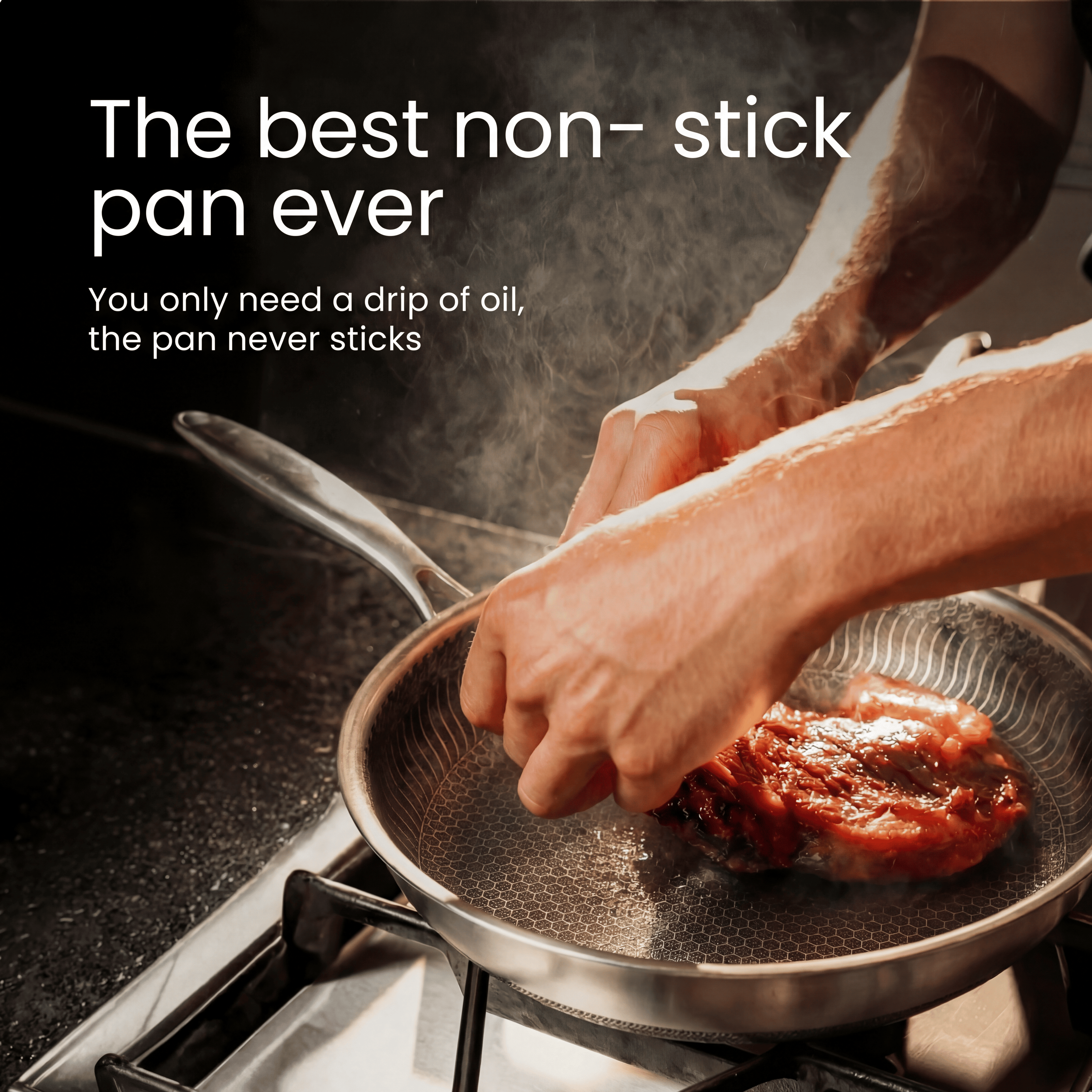 Premium Pure Titanium Non-Stick Pan for Clean Cooking and Lifetime Durability