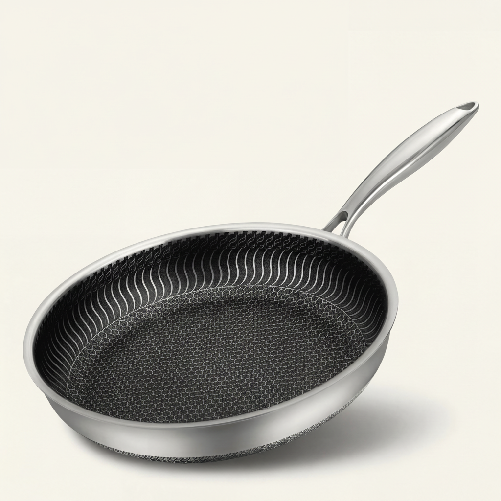 Premium Pure Titanium Non-Stick Pan for Clean Cooking and Lifetime Durability