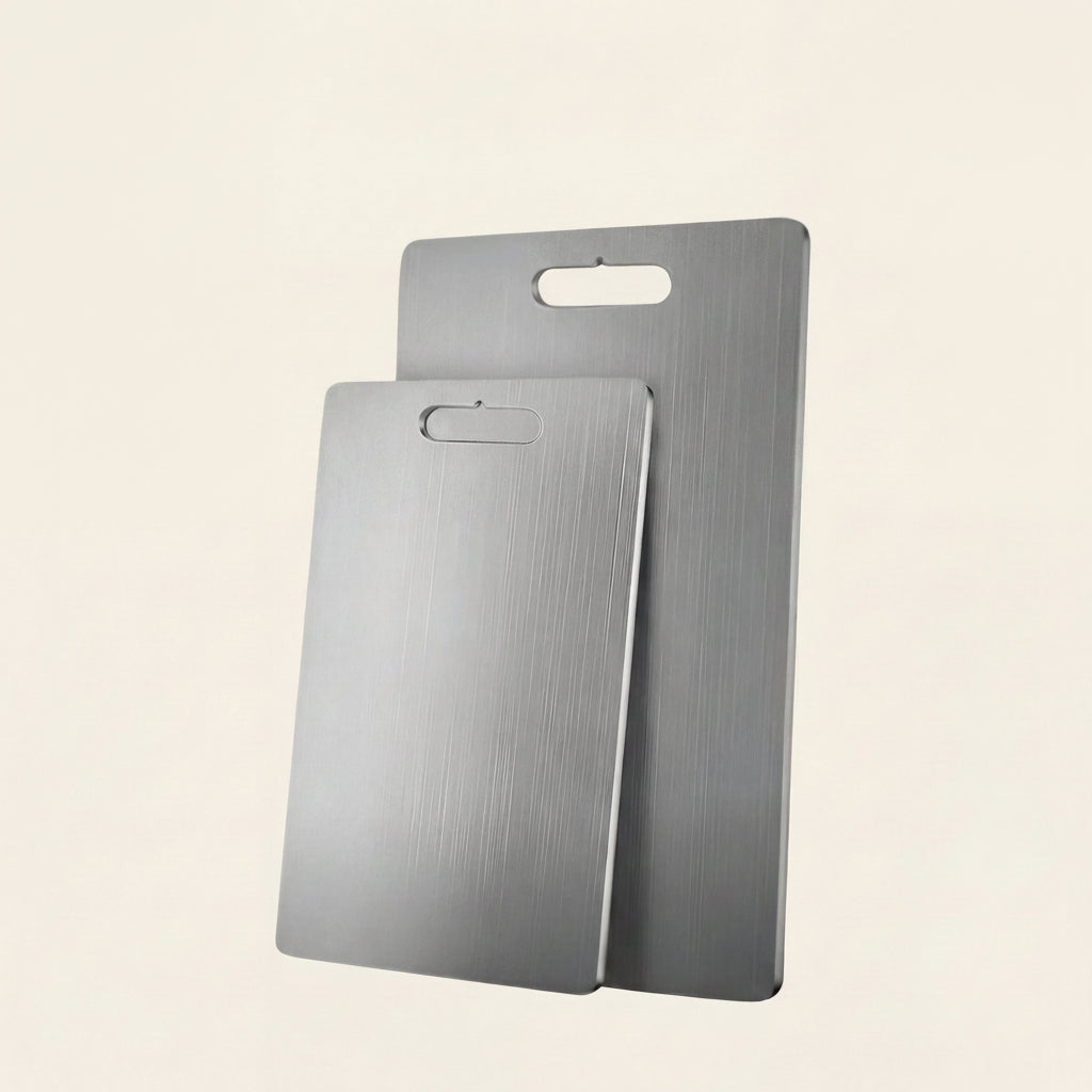 Premium Pure Titanium Cutting Board for Microplastic-Free Food Prep