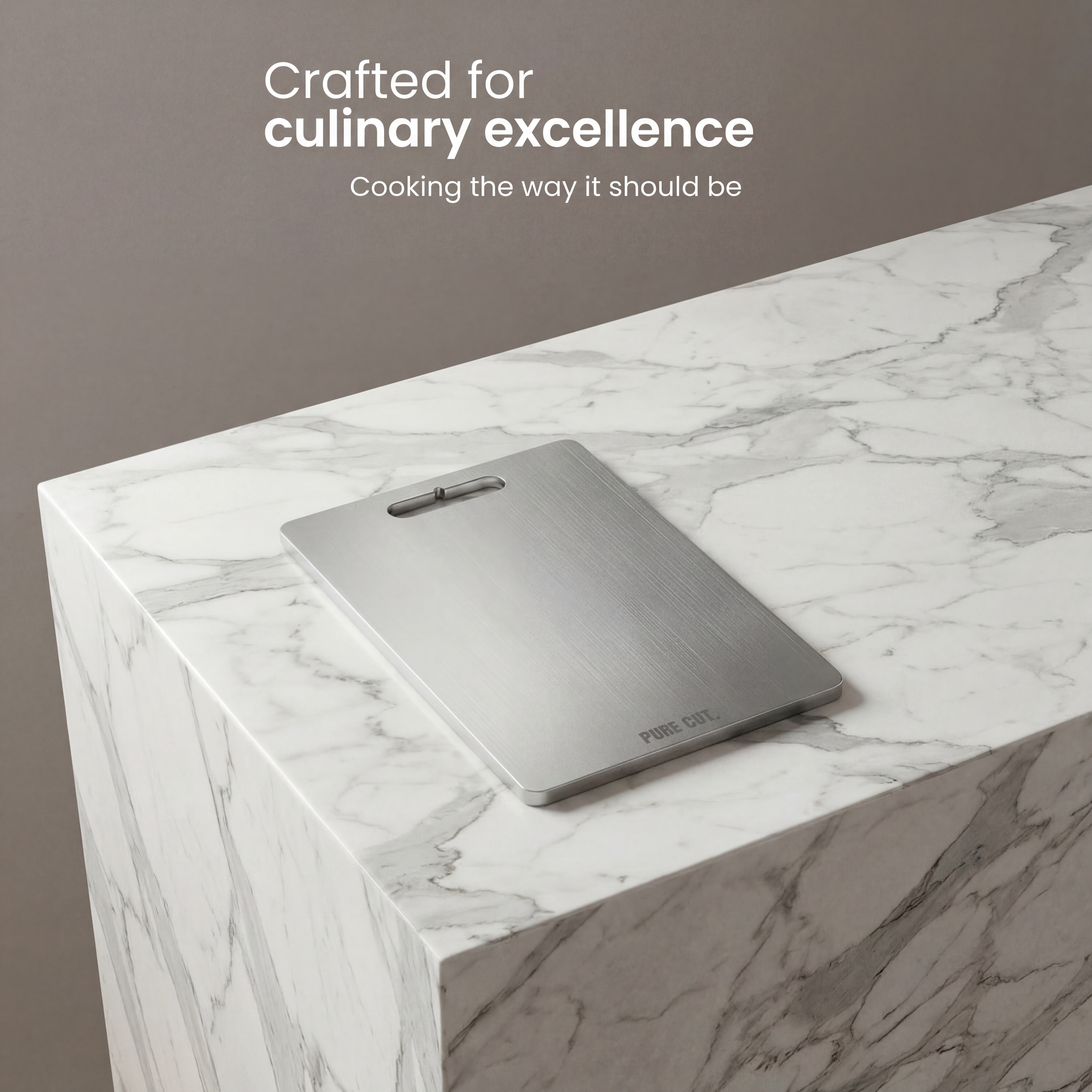 Premium Pure Titanium Cutting Board for Microplastic-Free Food Prep