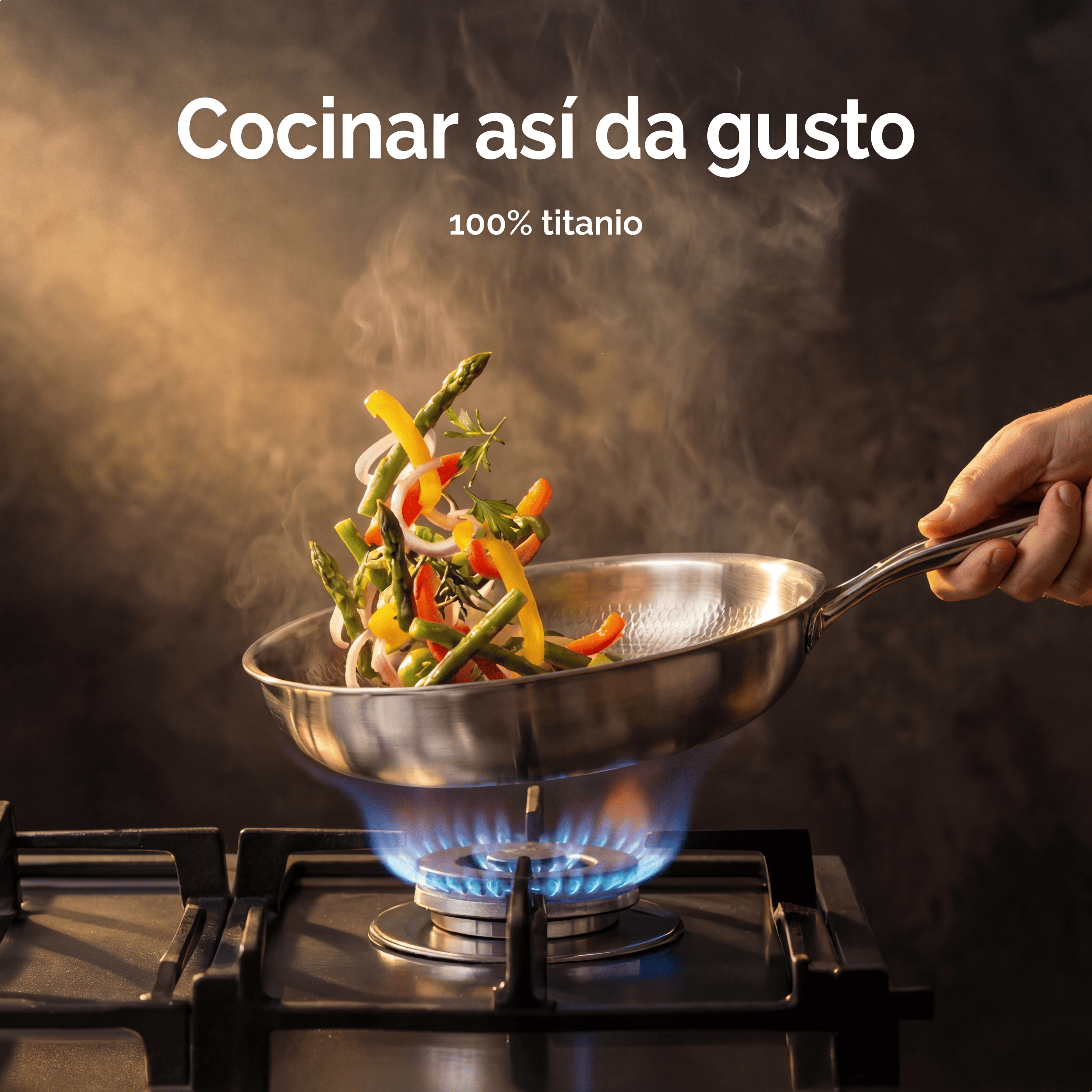 Premium Titanium Fry Pan: Natural Non-Stick Cooking Without Chemicals
