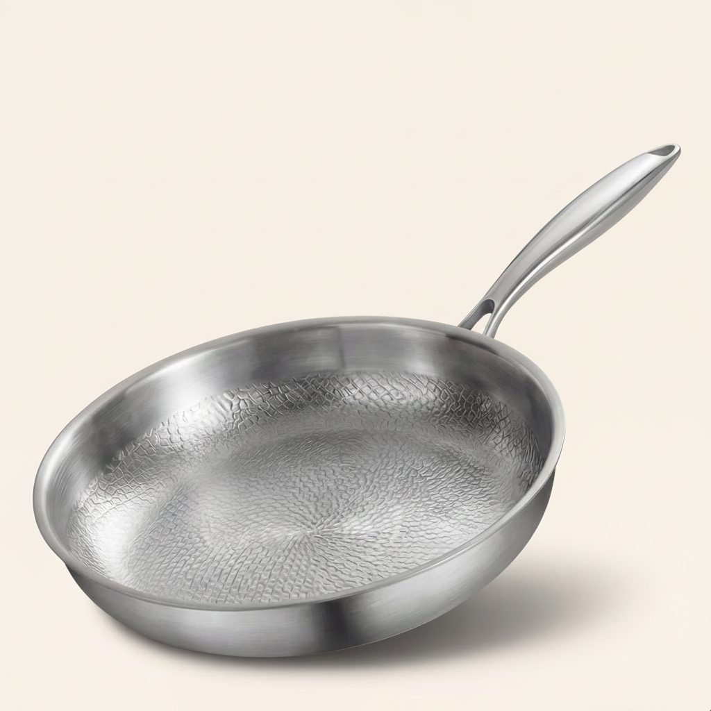 Premium Titanium Fry Pan: Natural Non-Stick Cooking Without Chemicals