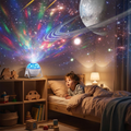 Galaxy Stjerneprosjektor - 7 Lysmoduser - LED Nattlys - USB-drevet - Soverom og Hjemmedekor | meowbutter