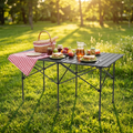 Grande tavolo da picnic pieghevole - Telaio in alluminio - Leggero - Compatto e portatile | meowbutter