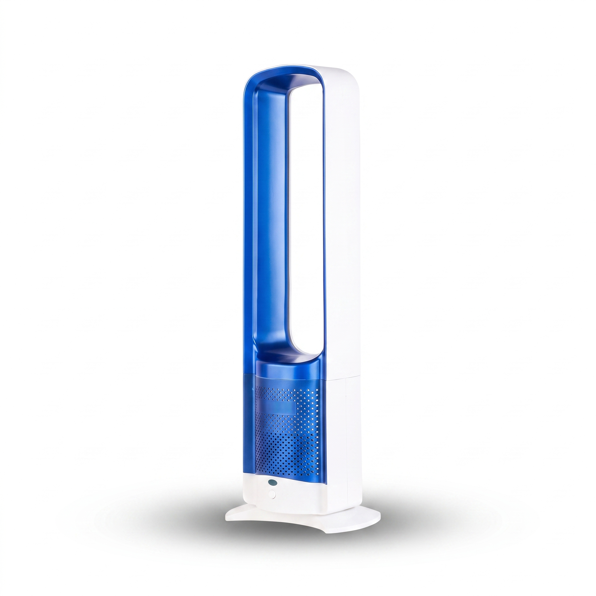 Bladeless Floor Fan - 32 Inch - Air Purifier - Remote Control - Quiet DC Motor - Pink, Grey, Blue & Gold | meowbutter