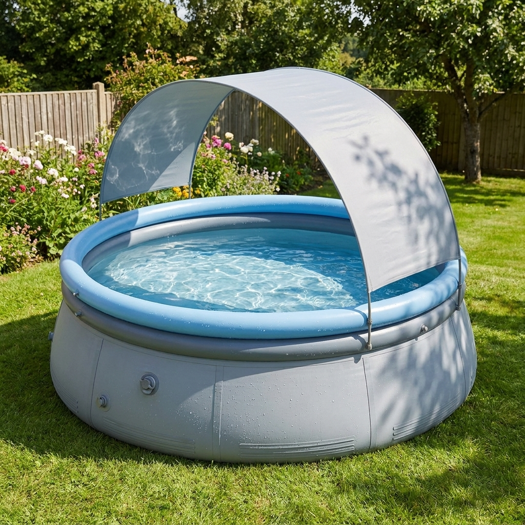 Inflatable Swimming Pool - 300cm Length - Outdoor Garden - Includes Repair Kit | meowbutter