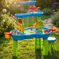 Kids Sand & Water Play Table - 15-Piece Accessory Set - Outdoor Activity Centre | meowbutter